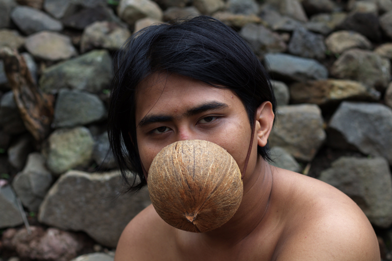 Coconut Shell As A Mask by Rizal Ramdhani, Participant of World Coconut Day 2021 Competition