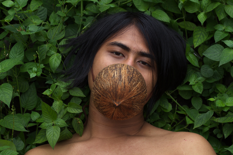 Coconut Shell As A Mask by Rizal Ramdhani , Participant of World Coconut Day 2021 Competition